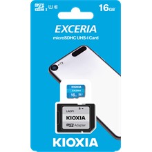 16GB MICRO SDHC C10 100MB/s KIOXIA LMEX1L016GG2 - 1