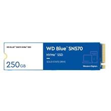 250GB WD BLUE SN570 M.2 NVMe 3300/1200MB/s WDS250G3B0C SSD - 1