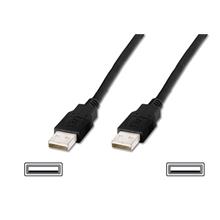 Ak-300101-018-S Usb 2.0 Bağlantı Kablosu, Usb A Erkek - Usb A Erkek, 1.80 Metre, Awg 28, Usb 2.0 Uyumlu, Ul, Siyah Renk  - 1