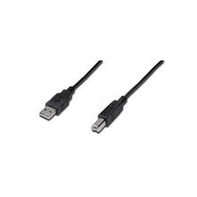 Ak-300102-010-S Usb 2.0 Bağlantı Kablosu, Usb A Erkek - Usb B Erkek, 1 Metre, Awg 28, Ul, Siyah Renk  - 1