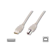 Ak-300102-030-E Usb 2.0 Bağlantı Kablosu, Usb A Erkek - Usb B Erkek, 3 Metre, Awg 28, Ul, Bej Renk - 1