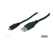 Ak-300110-018-S Usb 2.0 Uyumlu Kablo, Usb A Erkek ≪≫ Mikro Usb B Erkek, 1.80 Metre, Awg 28, Ul, Siyah Renk - 1