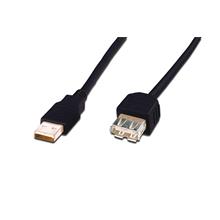 Ak-300202-030-S Usb 2.0 Uzatma Kablosu, Usb A Erkek - Usb A Dişi, 3 Metre, Awg 28, Usb 2.0 Uyumlu, Ul, Siyah Renk - 1