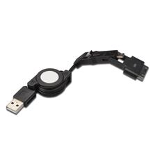 Ak-620300-075-S 3 İn 1 Makaralı Kablo, Samsung 30Pin Erkek ≪-≫ Micro Usb B Erkek + Mini Usb B Erkek + Usb A, 0.75 Metre, Usb 2.0 Uyumlu, Awg30, 2X Zırhlı - 1