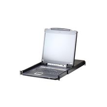 Aten-Cl5716Int Sürgülü Kasaya Sahip, 19&Quot; Vga Lcd Ekran (Arkadan Aydınlatmalı), Touchpad’İ Ve Türkçe Klavye'Si Bulunan 16 Port Ps/2-Usb Kvm Over Ip Switch, İlave Konsol Girişli, Usb Periferi Port'Lu (Usb Çevre Cihazlarla Bağlantı Kurab - 1