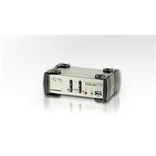 Aten-Cs1732B 2 Port’Lu Usb Kvm (Keyboard/Video Monitor/Mouse) Switch, Mikrofon Ve Hoparlör Bağlantısı Mevcut + 2 Port'Lu Usb (2.0) Hub, Masaüstü Tip, Kvm Bağlantı Kablosu Ürün Beraberinde Gelmektedir - 1