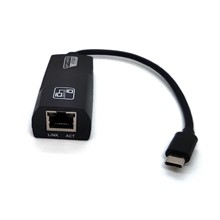 Ba-Usb3-Gtc-1 Beek Usb Tip C (Usb 3.0) Gigabit Ethernet Adaptörü, 1 X 10/100/1000 Port, 1 X Usb Tip C Erkek Port (Bilgisayar Bağlantısı İçin), Çip Takımı: Realtek 8153, 15 Cm, Siyah Renk - 1