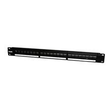 Bn-Pp-M24S Beek 24 Port Modüler Boş Patch Panel, Zırhlı/Ekranlı (Shielded), Arkadan Kablo Düzenleyicisi İle Birlikte, 1U Yüksekliğinde, Siyah Renk, Metal - 1