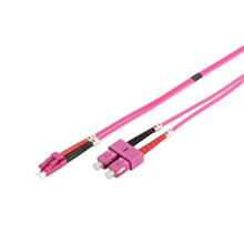 Dk-2532-03-4 Digitus Lc-Sc Fiber Optik Patch Cord, Duplex, Multimode, Om4, 50/125 ?, 3 Metre - 1