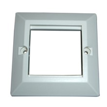 Hb-Ebmf1 International Plate, 1-Gang, Uk Frame, Dimensions: 86 Mm X 86 Mm, White - 1