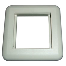 Hb-Egmf1 International Plate, Frame: 1-Gang, Description: Continental Frame, Beveled Edge, Dimensions: 80 Mm X 80 Mm, Color: Beige - 1