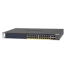 Ng-Gsm4328Pb Stackable Managed Switch (M4300-28G-Poe+ 1000W Psu)≪Br≫
24 X 1G Poe+ (Poe Budget @ 110V Ac İn: 1 Psu Or 2 İn Rps Mode: 630 Watts, 2 Psus İn Eps Mode: 720 Watts)≪Br≫
2 X 10Gbase-T≪Br≫
2 X Sfp+ (1,000W Psu) - 1