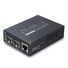 Pl-Gt-1205A 10/100/1000Base-T To Dual 1000Base-X Sfp Media Converter - 1