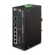 Pl-Igs-624Hpt Endüstriyel Tip Yönetilemeyen Poe+ Switch (Industrial Unmanaged Poe+ Switch)≪Br≫
4-Port 10/100/1000Base-Tx Ieee 802.3At/Af Poe+ Injector (Port Başına 30.8 Watt) (Poe Güç Bütçesi Maks. 120 Watt)≪Br≫
2-Port 1000Base-Sx/Lx V - 1