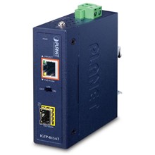 Pl-Igtp-815At Industrial Compact 100/1000Base-X To 10/100/1000Base-T 802.3At Poe+ Media Converter - 1