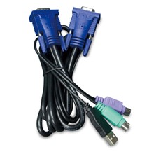 Pl-Kvm-Kc1-1.8 Usb Kvm Kablosu, Entegre Ps2 ≪-≫ Usb Çevirici, 1.8 Metre≪Br≫
1.8M Usb Kvm Cable With Built-İn Ps2 To Usb Converter - 1