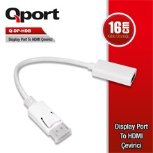 QPORT Q-DP-HDB DISPLAYPORT TO HDMI ÇEVİRİCİ - 2