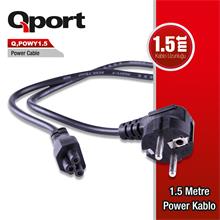 QPORT Q-POWY1.5 1.5 METRE PC POWER KABLOSU - 1