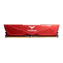 Team T-Force Vulcan Red 32GB(2X16GB) 5200Mhz DDR5 Gaming Ram CL40 (FLRD532G5200HC40CDC01) - 1