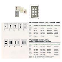 Hb-Fpl14Hı Fpl Series Faceplate, Single And Double Gang, Color: Telco Ivory, Fpl 16 Plate Accept Hd Series Jacks Only.