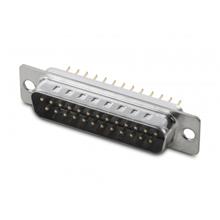 A-Ds 25 Pp/Z D-Sub, 25 Pin, Erkek, Düz Pcb İçin, Kalaylı Gövde