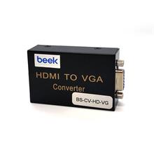 Bs-Cv-Hd-Vg Beek Hdmı Sinyalini ≪-≫ Vga Görüntü Ve Ses Sinyaline Çevirici,  1 X Hdmı 1.3 Giriş (Uxga Ve 1080I), 1 X Vga Dişi / Hoparlör (Audio) 3.5Mm Yuva≪Br≫
Beek Hdmı To Vga/3.5Mm Audio, Hdmı 1.3 