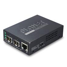 Pl-Gt-1205A 10/100/1000Base-T To Dual 1000Base-X Sfp Media Converter