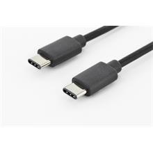 Ak-300138-010-S Usb Tip C Bağlantı Kablosu, Usb Tip C Erkek (Usb 3.1) - Usb Tip C Erkek (Usb 3.1), 1 Metre, Awg 24/28, 2X Zırhlı, Ul, Nikel Kaplama, Siyah Renk