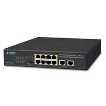 Pl-Gsd-1008Hp Yönetilemeyen Masaüstü Tip Switch (Unmanaged Desktop Switch)≪Br≫
8-Port 10/100/1000T Ieee 802.3 At/Af Poe+ Injector (Port Başına 30.8 Watt) (Poe Güç Bütçesi Maks. 120 Watt)≪Br≫
2-Port 10/100/1000T