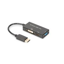 Ak-340418-002-S Displayport (Dp) Çeviricisi/3 İn 1 Multi-Media Kablosu≪Br≫
Kablolu, 0.20 Metre≪Br≫
Dp Erkek ≪-≫ Hdmı Dişi + Dvı Dişi + Vga Dişi≪Br≫
Siyah Renk, Altın Kaplama