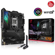Asus Rog Strıx X670E-F Gamıng Wifi Ddr5 6400+Mhz(Oc)  Hdmı Dp M.2 Am5