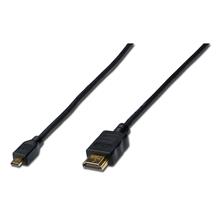Ak-330109-010-S Hdmı High Speed With Ethernet Bağlantı Kablosu (Hdmı 1.4), 2160P, 4K, Hdmı Tip D (Mikro) Erkek - Hdmı Tip A Erkek, 1 Metre, Cu, Awg30, 3X Zırhlı, Ul, Altın Kaplama, Siyah Renk