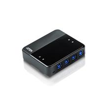 Aten-Us434 Usb Arayüzüne Sahip Cihazları Paylaştıran Switch, Usb 3.0 , 4 Pc, 4 Usb Cihaz (4-Port Usb 3.0 Peripheral Sharing Device)
