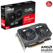 Asus Dual-Rx7600-O8G-V2 8Gb Gddr6 Hdmı Dp 128Bıt