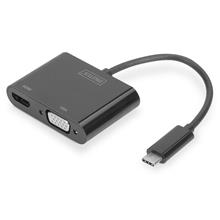 Da-70858 Digitus Usb 3.1 (Gen. 1) (Usb Tip C) ≪-≫ Hdmı +  Vga Grafik Adaptörü≪Br≫
Giriş: 1 X Usb Tip C Erkek (Bilgisayar Bağlantısı İçin)≪Br≫
Çıkış: 1 X Hdmı A (19-Pin) Dişi (Uhd, 4K/30Hz), 1 X Vga (Hd15) Dişi (Full Hd)≪Br≫