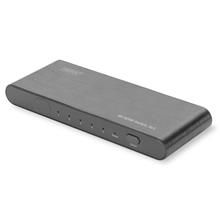 Ds-45317 Digitus 5 Port Ultra Hd 4K Hdmı Switch, 4K2K, 3D Görüntü Formatlarını Destekler, 5 Giriş (Hdmı Arayüzlü Kaynak Cihaz), 1 Çıkış (Hdmı Arayüzlü Görüntü Aygıtı), Uzaktan Kumanda Ünitesi Ürünle Birlikte Gelmektedir, Alüminyum≪Br≫
Digitus