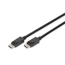 Ak-340106-030-S Digitus Displayport (Dp) Bağlantı Kablosu, Dp Erkek ≪-≫ Dp Erkek, 3 Metre, Kilit Mekanizmalı, Ultra Hd 8K, Dp 1.3/1.4, Siyah Renk