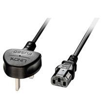 Lın-30433 Uk 3 Pin Fiş - Iec C13 Şebeke Güç Kablosu, 2 Metre≪Br≫Uk 3 Pin Plug To Iec C13 Mains Power Cable, 2M