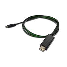 Db-300128-010-S Digitus Senkronizasyon Ve Şarj İçin Flux Connect Işıklı Kablo, Usb A, Erkek ≪-≫ Micro Usb B, Erkek, 0.90 Metre, Awg28, Siyah Renk, Mobil Cihazlar İçin İdeal