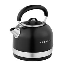 Vestel Retro Sıyah 2200 W 1.7 Lt Celık Kettle