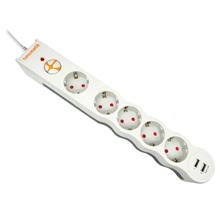 TUNÇMATİK TSK5015 POWERSURGE 5+USB LI 1050 J BEYAZ