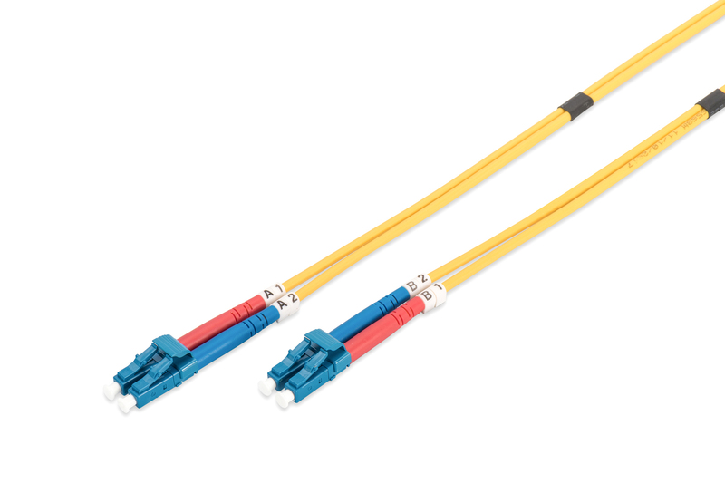 DK-2933-10 Digitus LC-LC Fiber Optik Patch Kablo, 10 metre, Singlemode, Duplex, 09/125