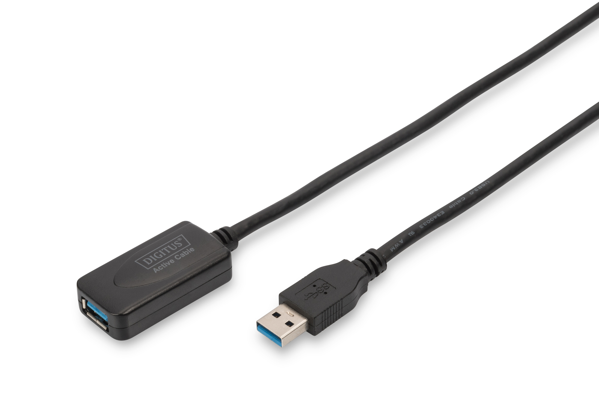 DA-73104 Digitus USB 3.0 Repeater / Uzatma Kablosu, USB A erkek / A dişi, 5 metre<br>
Digitus USB 3.0 Active Extension Cable