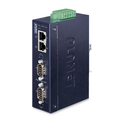 PL-ICS-2200T Endüstriyel 2-port RS232/RS422/RS485 Serial Device Server (Industrial 2-Port RS232/RS422/RS485 Serial Device Server)<br>
2KV sinyal izolasyon özelliğine sahip<br>
IP30, -40~75 Derece C
