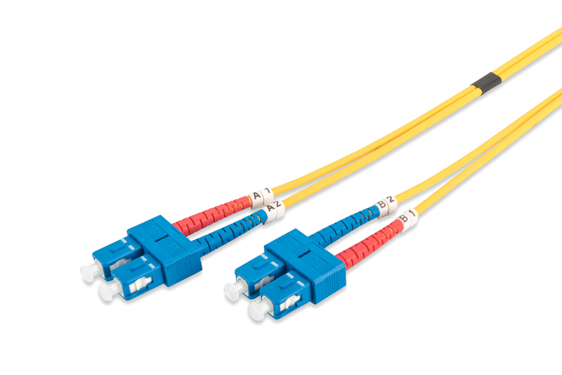 DK-2922-01 Digitus SC-SC Fiber Optik Patch Kablo, 1 metre, Singlemode, Duplex, 09/125