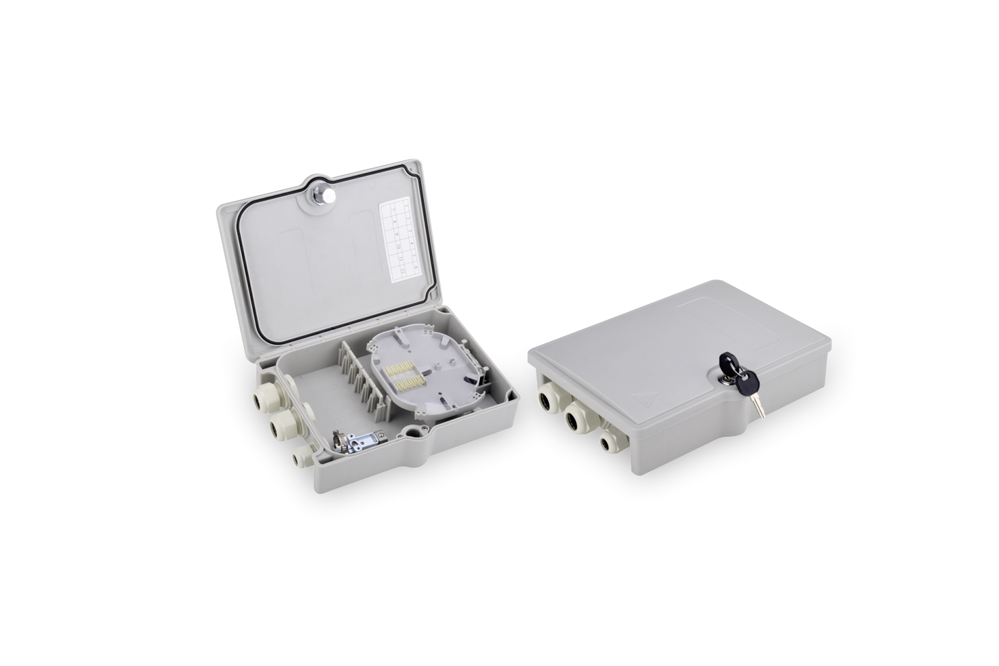 DN-968913 Digitus Dış Mekan Fiber Optik Sonlandırma Kutusu/Splice Box, 6 x SC/DX Adaptör/Coupler için, IP65