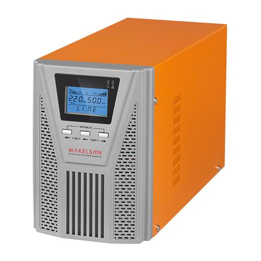 MAKELSAN POWERPACK SE 1KVA / 900W (1F/1F) 4-8dk (2x 12V/7AH) ONLINE MU01000N11EAV04