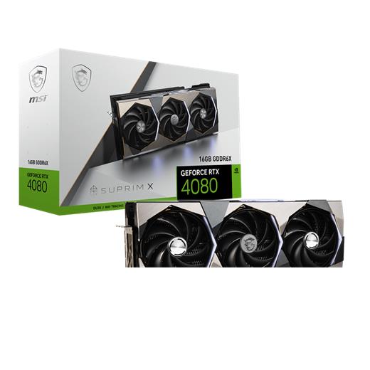 MSI GEFORCE RTX 4080 SUPRIM X 16G 16GB GDDR6X HDMI DP 256Bit 