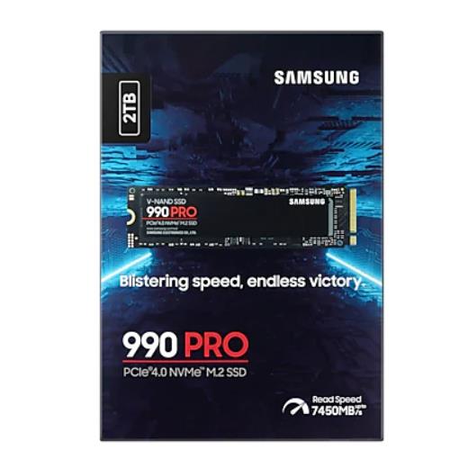 2TB SAMSUNG 990 PRO 7450/6900MB/s M.2 NVMe MZ-V9P2T0BW
