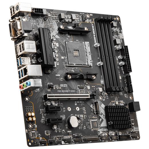 MSI PRO B550M-P GEN3 DDR4 4400(OC) HDMI VGA DVI M.2 mATX AM4